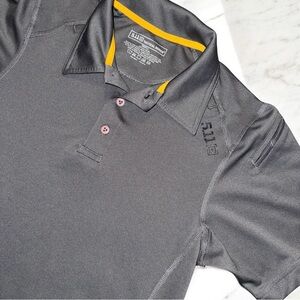 511 Tactical Men’s Gray Polo Sz Small - Collar & Sleeve Instrument Pockets